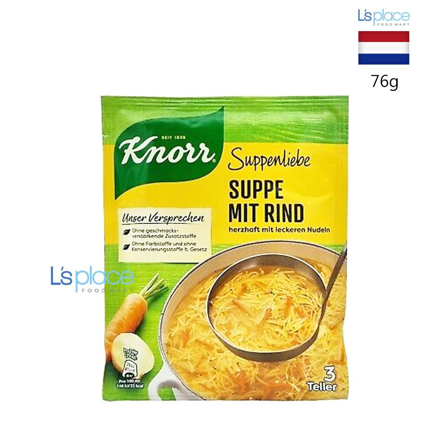 Knorr Súp thịt bò Suppenliebe Suppe mit Rind