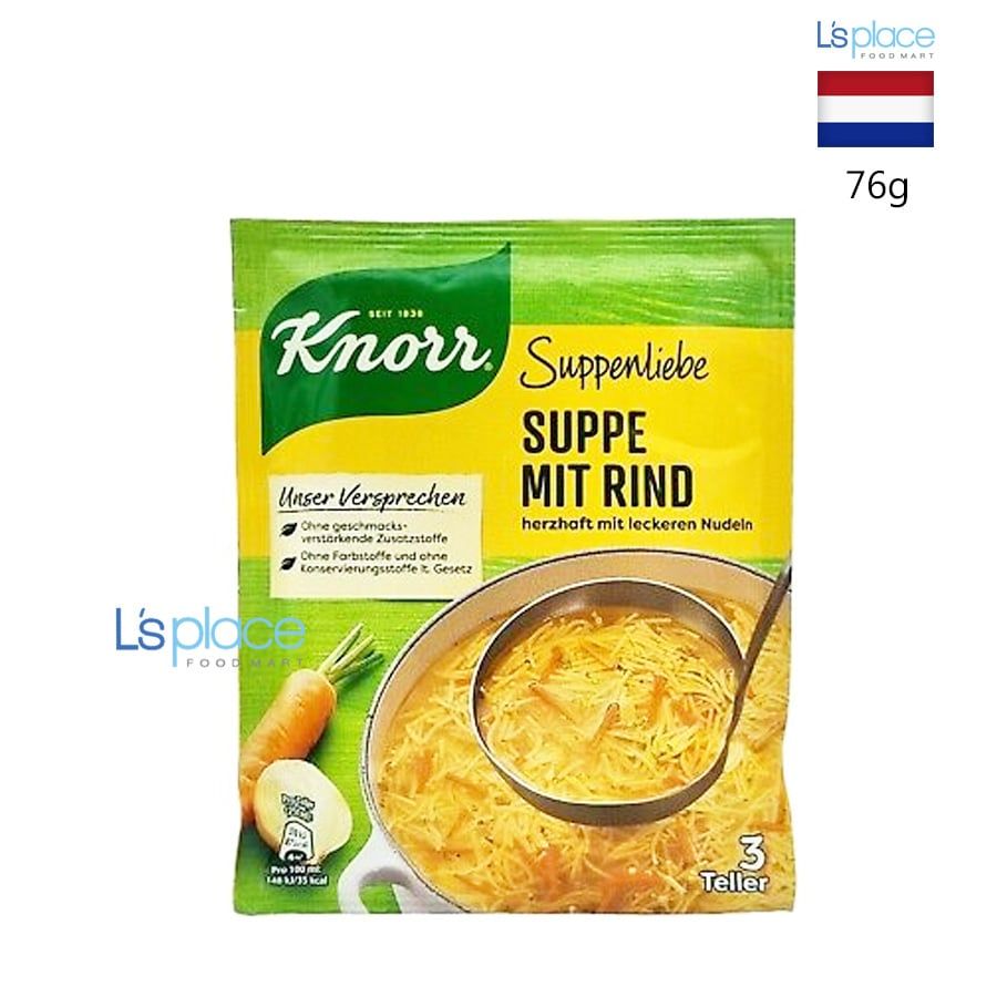 Knorr Súp thịt bò Suppenliebe Suppe mit Rind