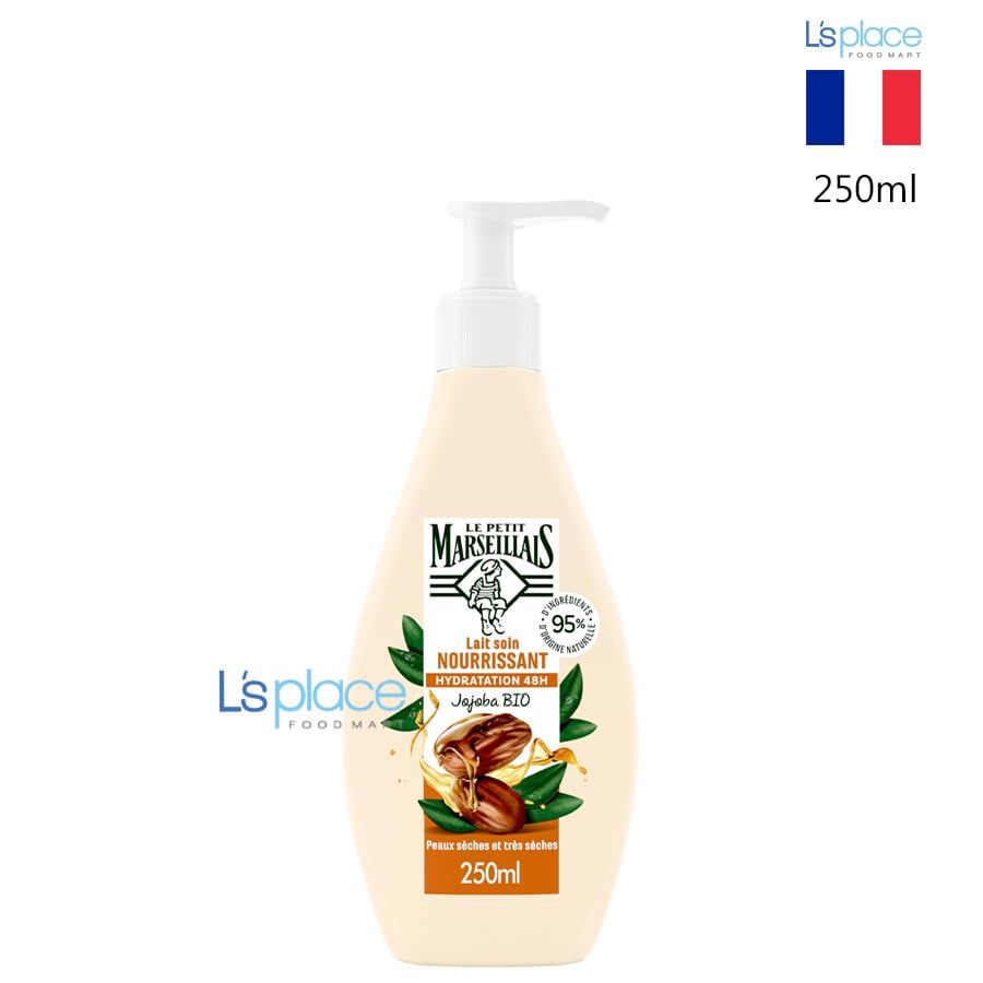 Le Petit Marseillais Sữa dưỡng ẩm 99% hữu cơ dầu Jojoba