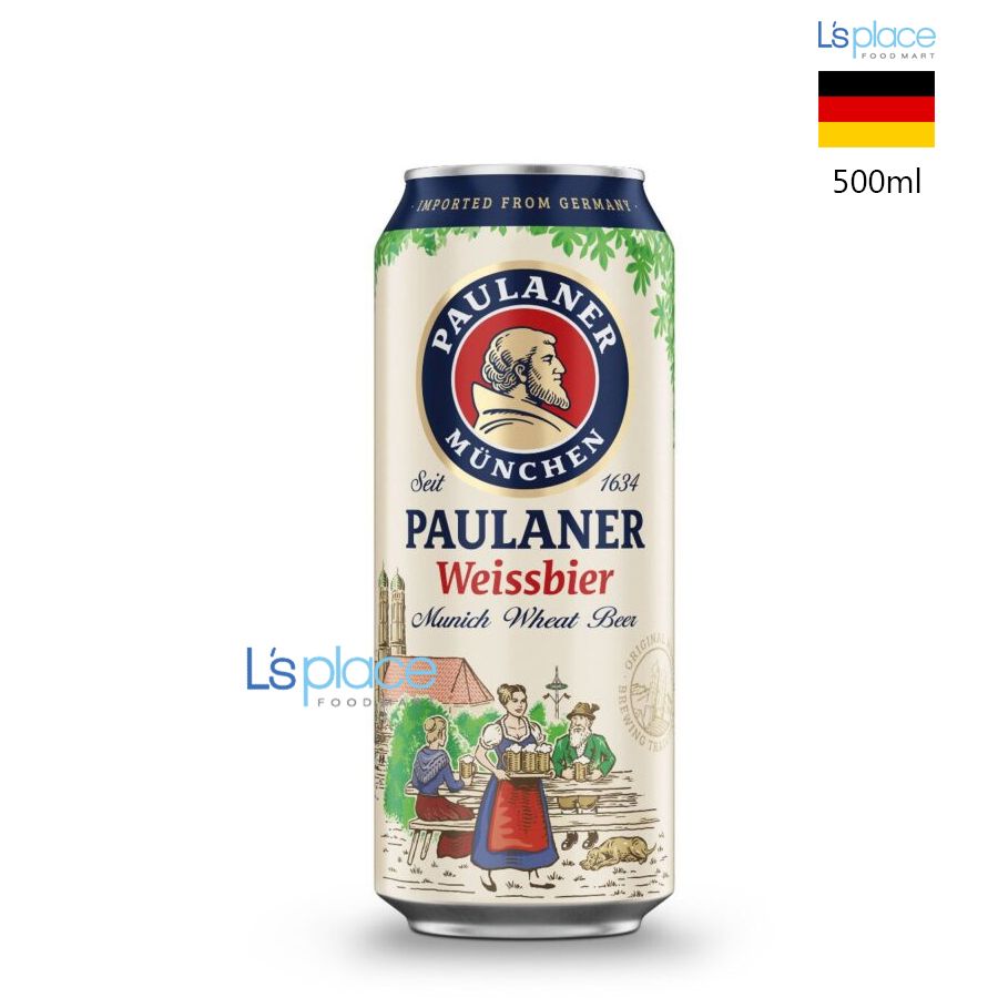 Paulaner Bia trắng lon cao Weissbier