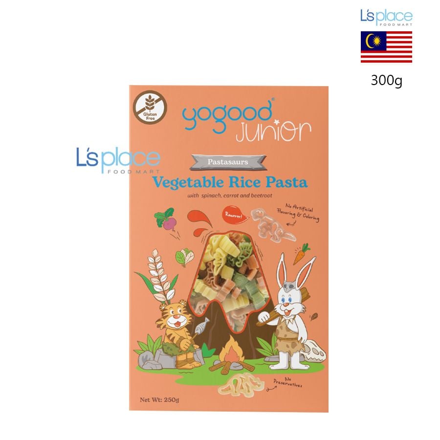 Yogood Junior Nui Gạo Rau Củ Pastasaurs cho trẻ em