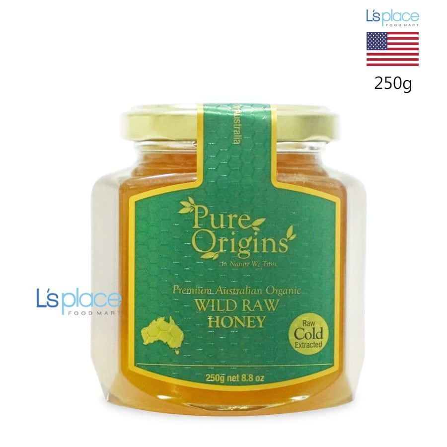 Pure Origins Mật ong hoa Wild Raw