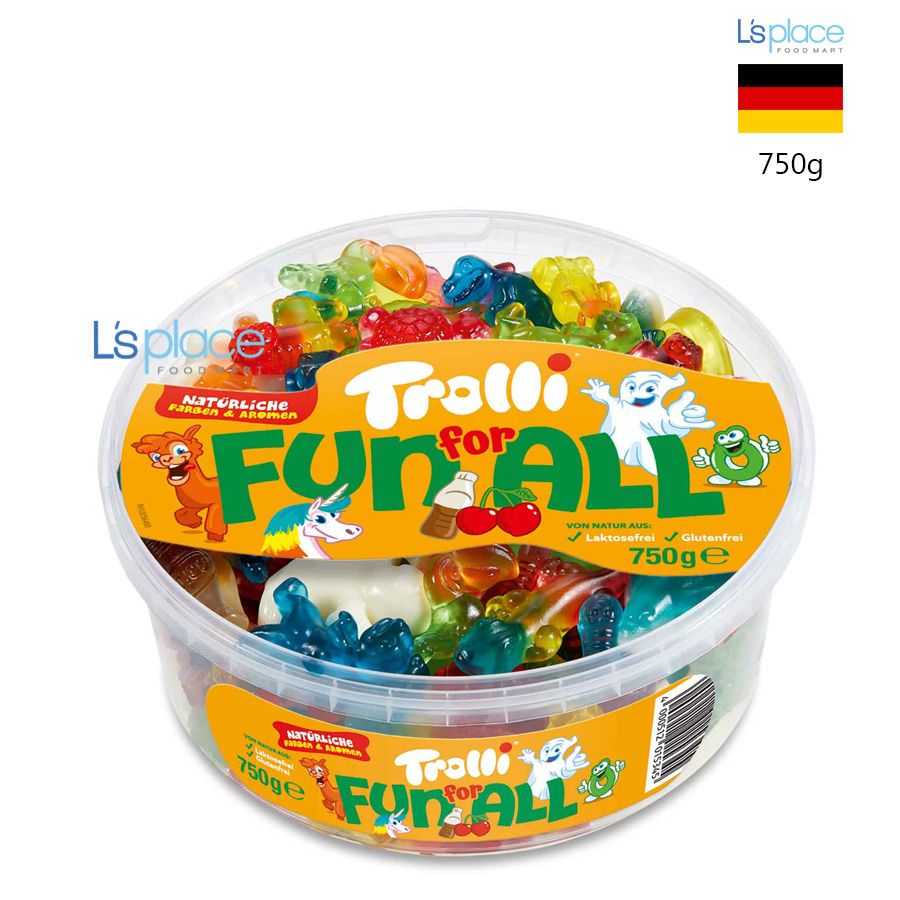 Trolli Kẹo dẻo Fun for all  hộp nhựa