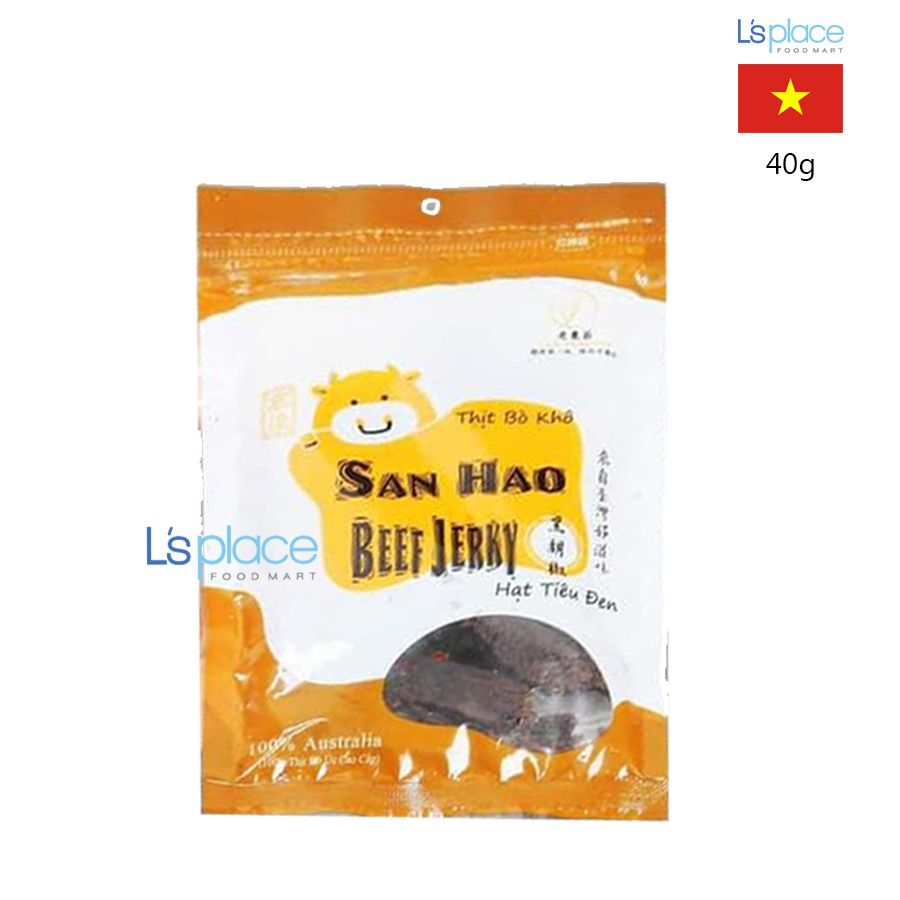 Banano Food San Hao thịt bò khô hạt tiêu