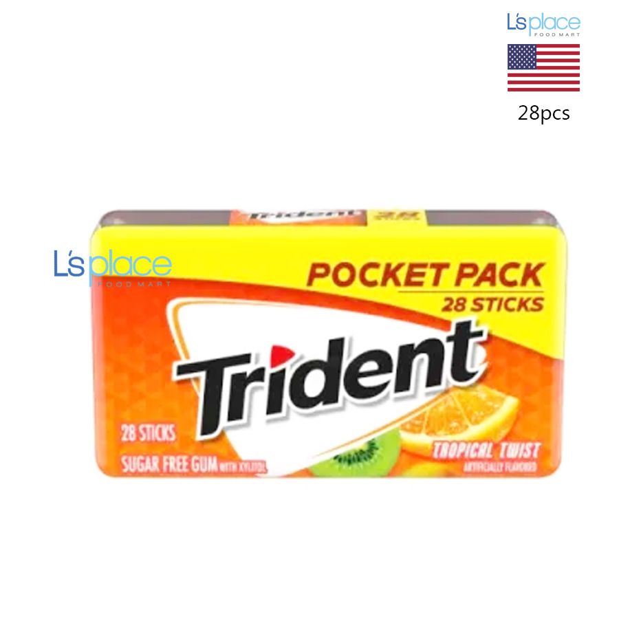 Trident Kẹo cao su vị trái cây nhiệt đới