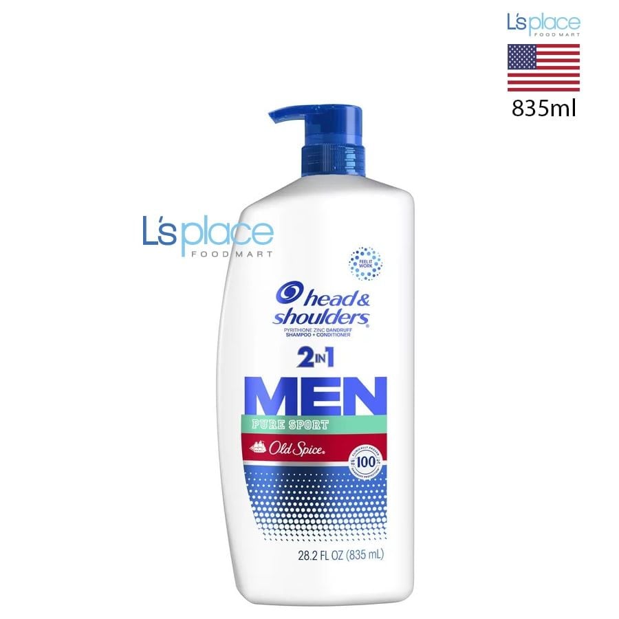 Head & Shoulders Men Dầu gội 2 trong 1 Pure Sport