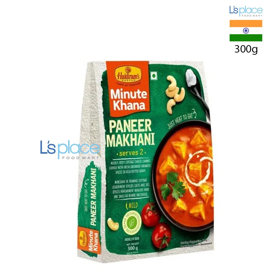 Haldiram Món ăn liền Paneer Makhani (Phomai cay vừa nấu sốt bơ)