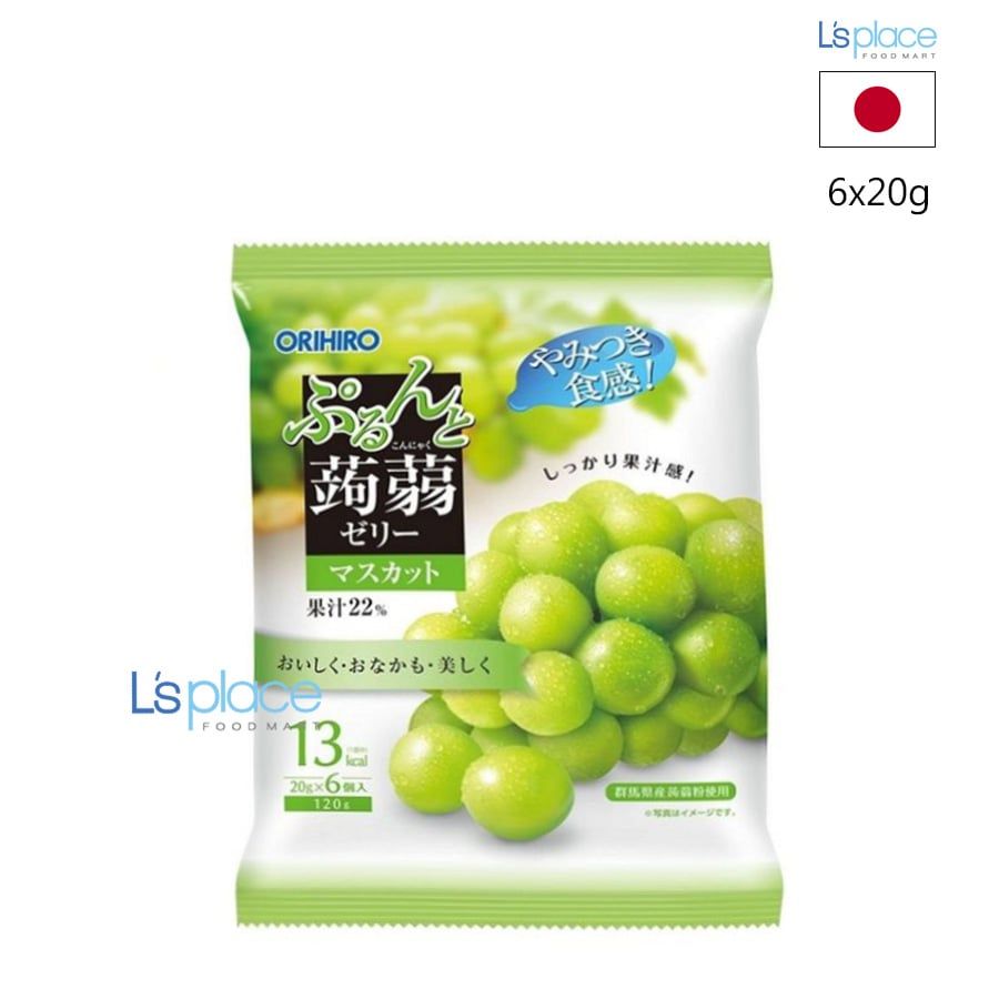Orihiro Thạch trái cây vị nho xanh