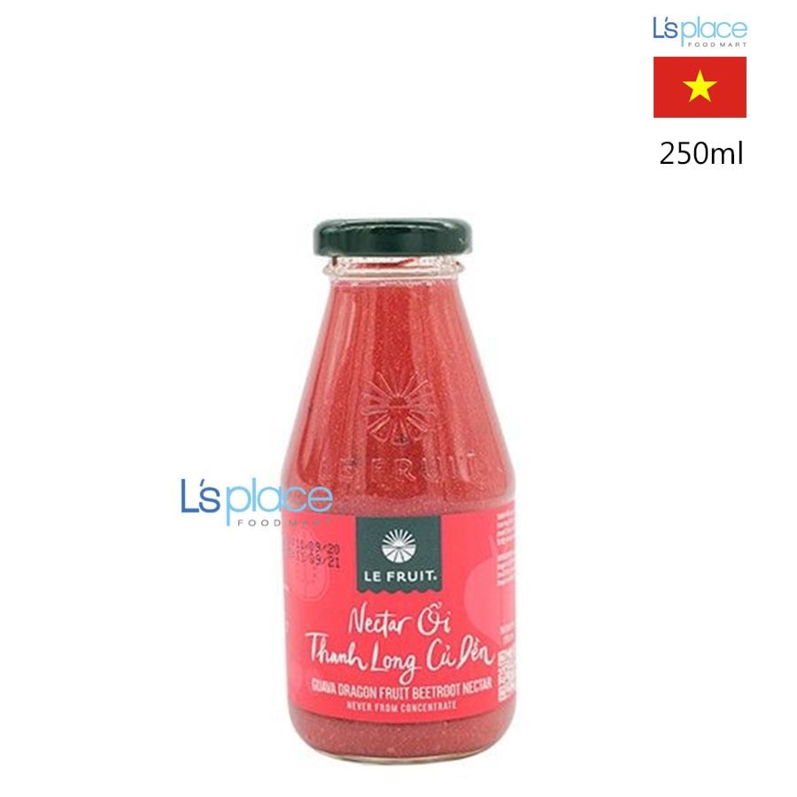 Le Fruit Nước ép ổi, Thanh Long, Củ Dền chai thủy tinh