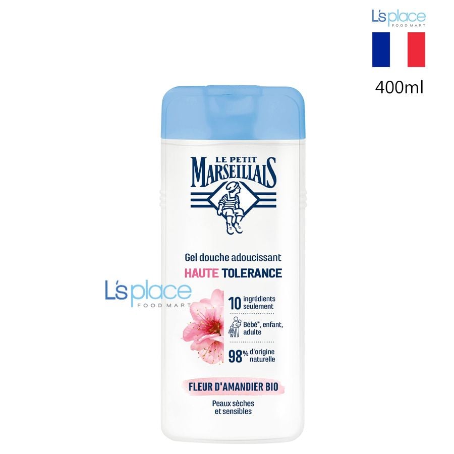 Le Petit Marseillais Gel tắm 98% hữu cơ Hoa hạnh nhân