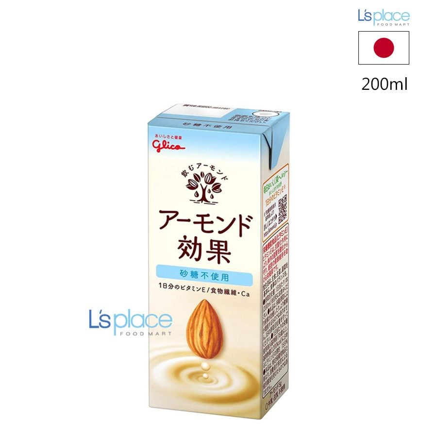 Glico Sữa Hạnh Nhân Không Đường 200ml