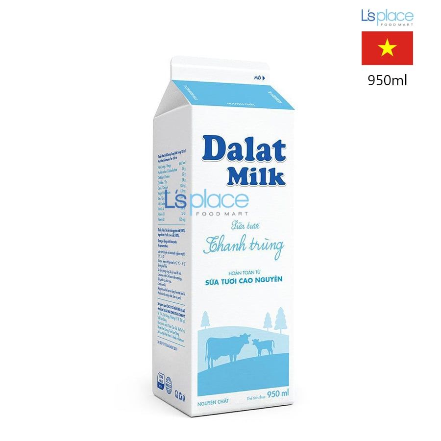 Dalat Milk Sữa tươi thanh trùng không đường