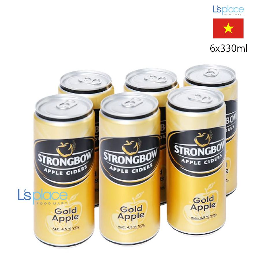 Strongbow Nước táo lên men Gold Apple lốc