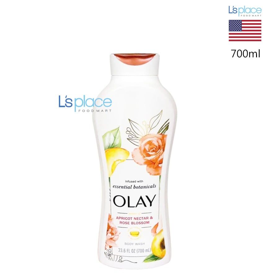 Olay Sữa tắm Essential Botanicals hương mơ & hoa hồng