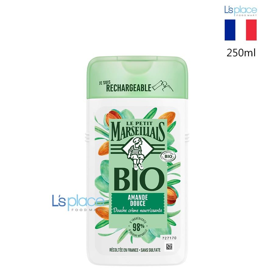 Le Petit Marseillais Sữa tắm 98% hữu cơ Hương hạnh nhân