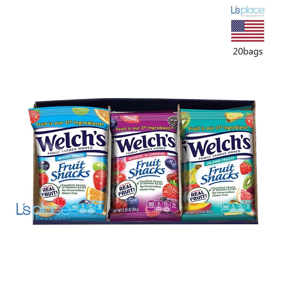 Welch's Kẹo dẻo Fruit Snacks hộp lớn nhiều vị