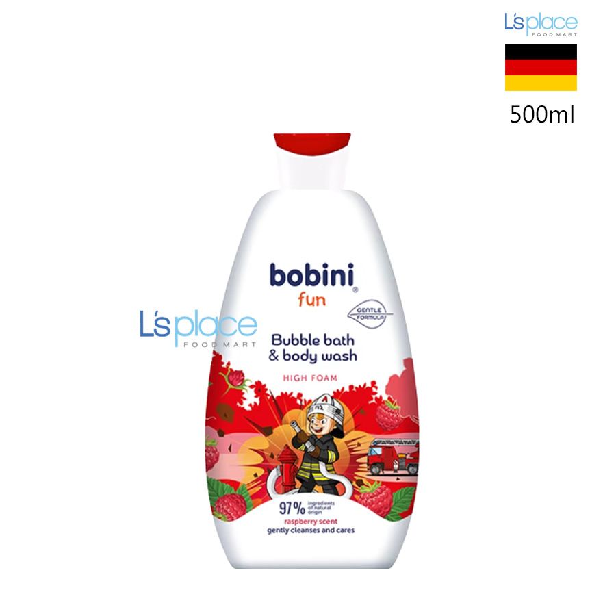 Bobini Fun Gel tắm bọt trẻ em hương mâm xôi