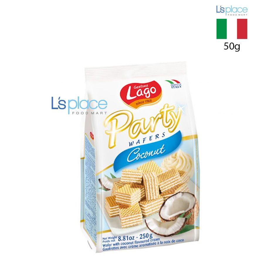 Lago Party Wafers Bánh xốp kem dừa