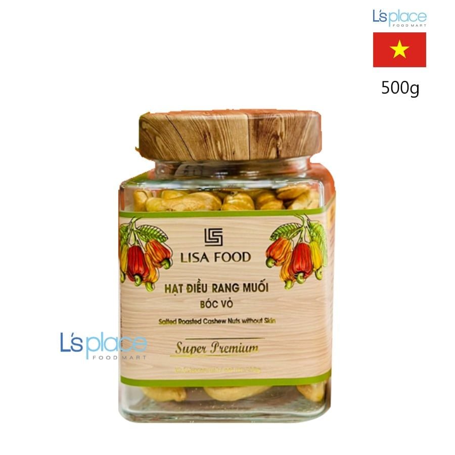 Lisa Food Hạt điều rang muối hộp gỗ