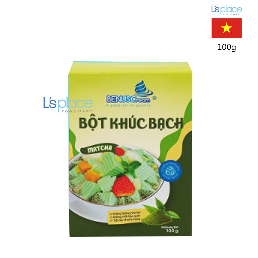 Benuscream Bột khúc bạch màu Matcha