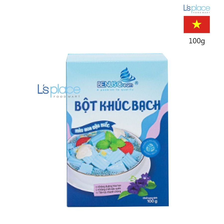 Benuscream Bột khúc bạch màu hoa đậu biếc