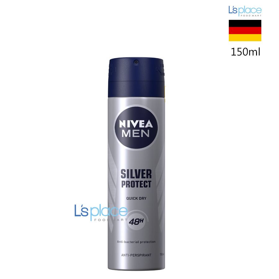 Nivea Men Xịt ngăn mùi Silver Protect