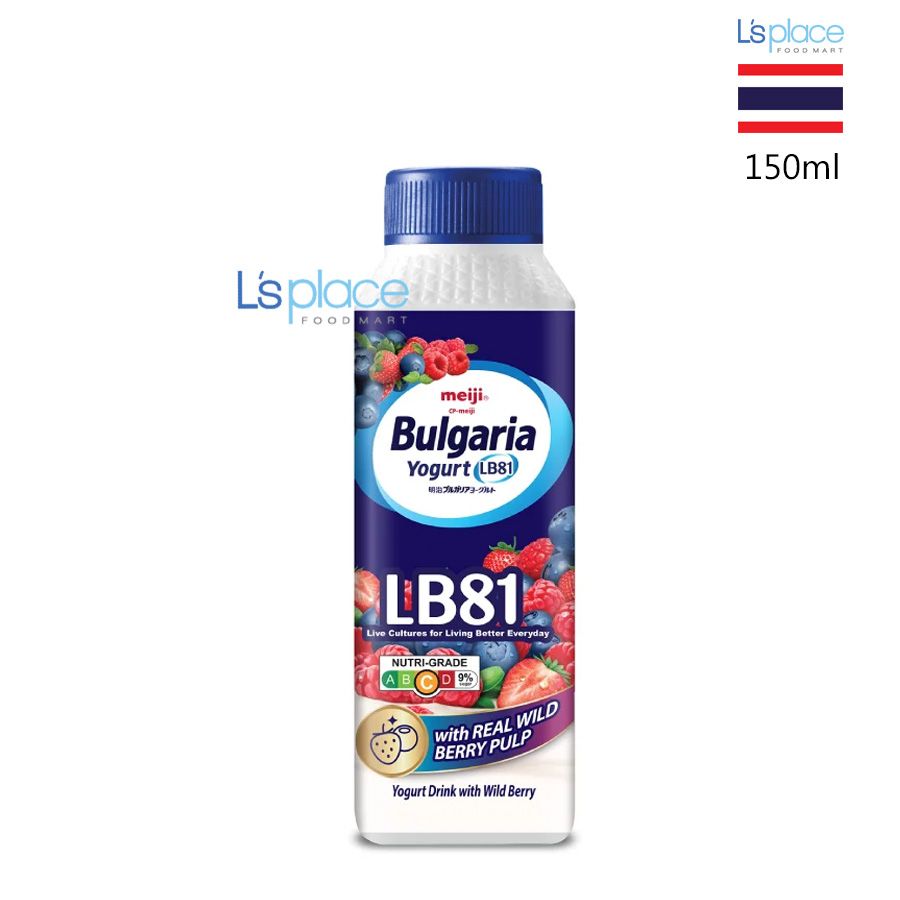 Meiji Sữa chua uống Bulgaria LB81 vị dâu rừng