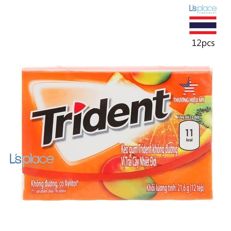 Trident Kẹo cao su vị hoa quả nhiệt đới