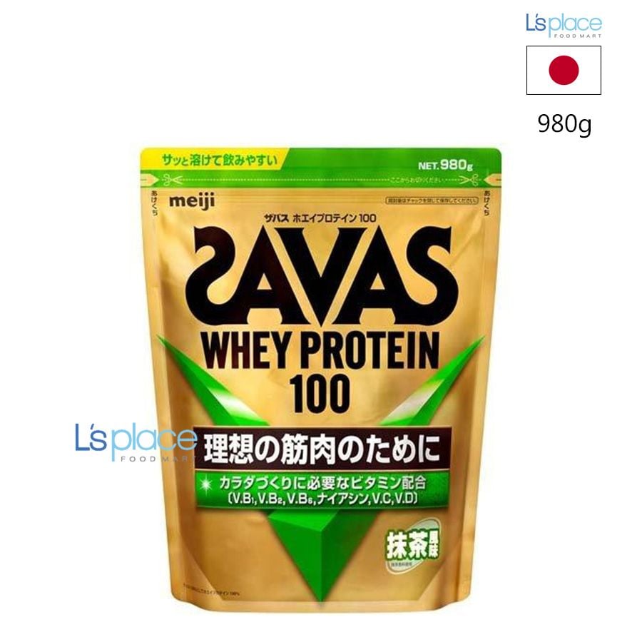 Meiji Bột whey protein 100 Savas vị matcha