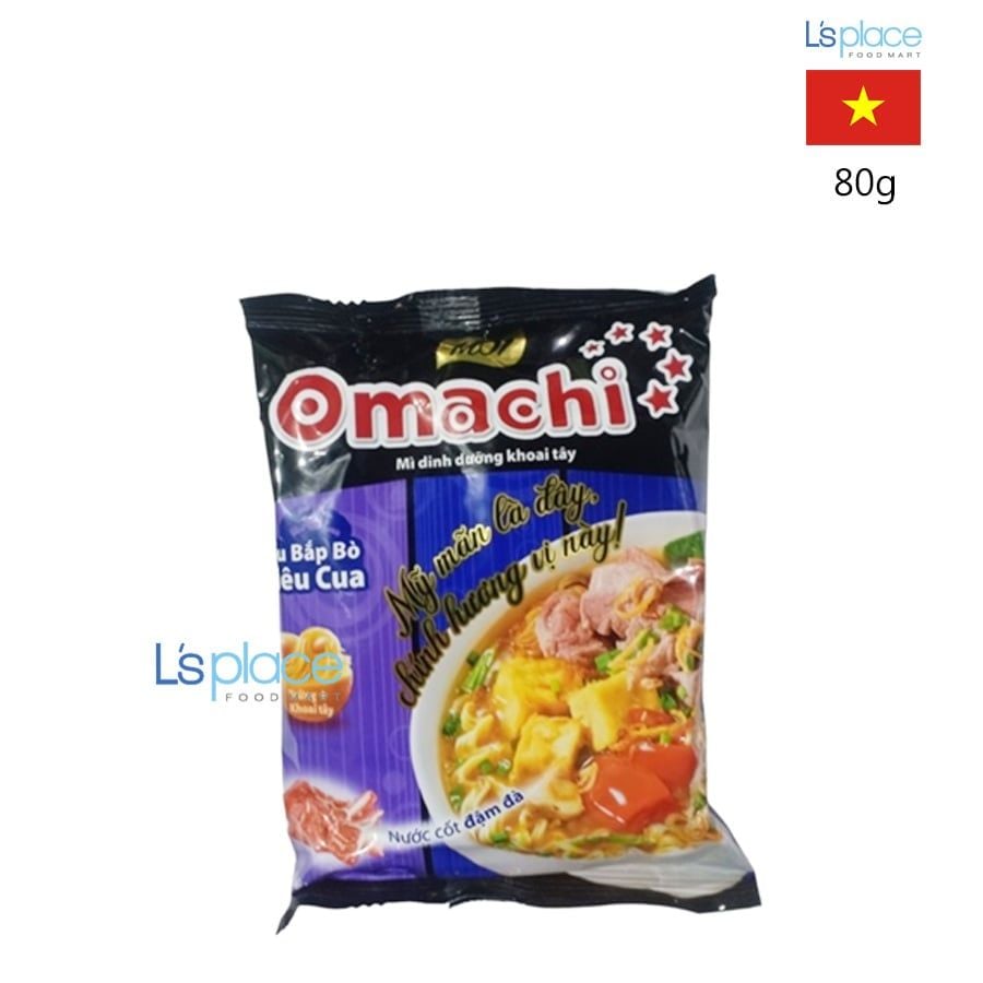 Omachi Mỳ vị lẩu bắp bò riêu cua
