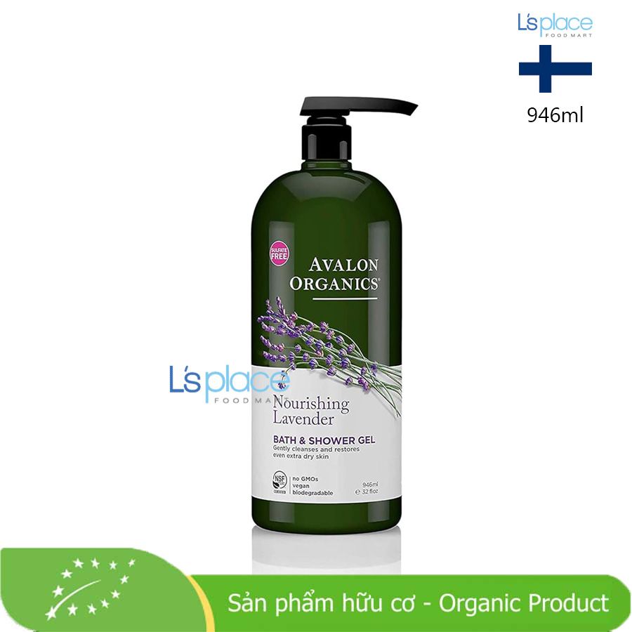 Avalon Organics sữa tắm hữu cơ Nourishing Lavender