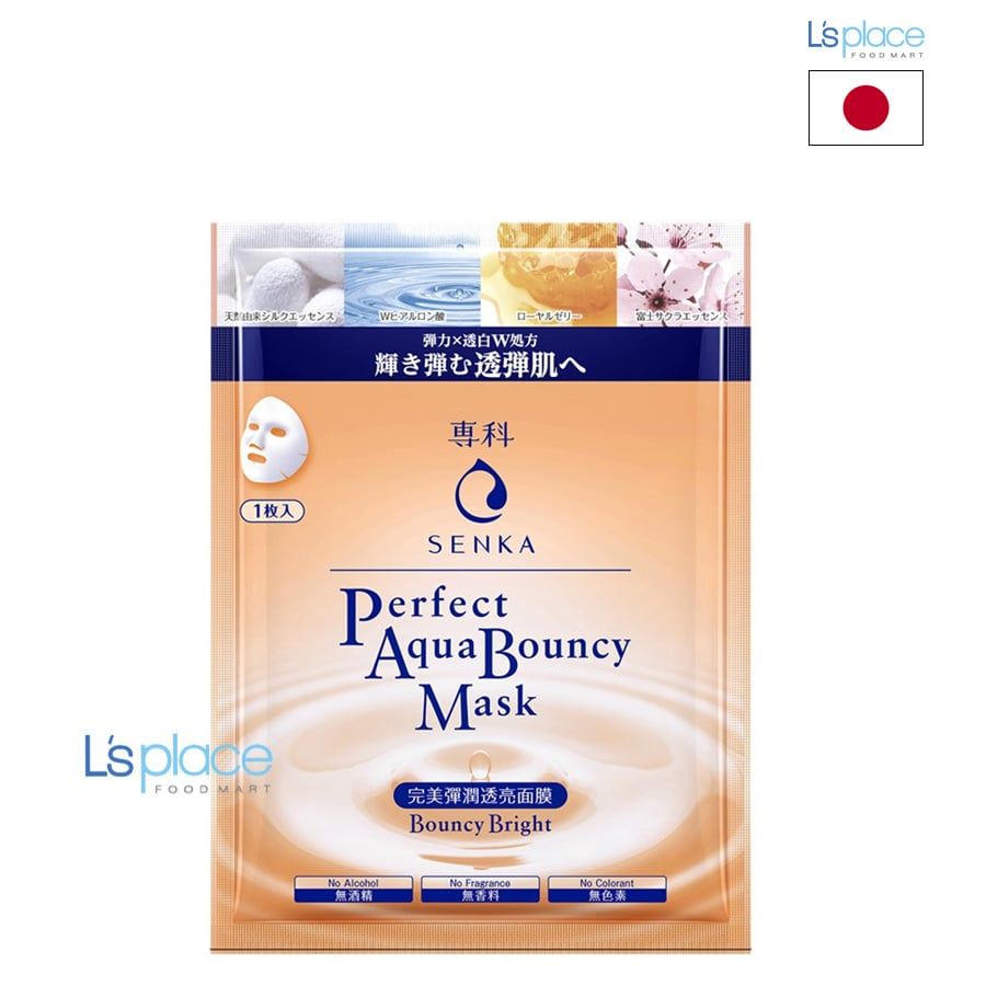 Senka mặt nạ dưỡng trắng và đàn hồi Bouncy Bright