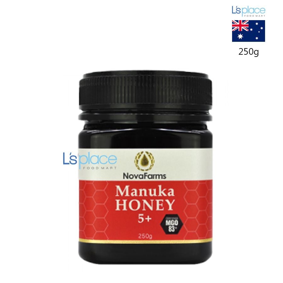 NovaFarms mật ong Manuka 5+ hộp nhỏ