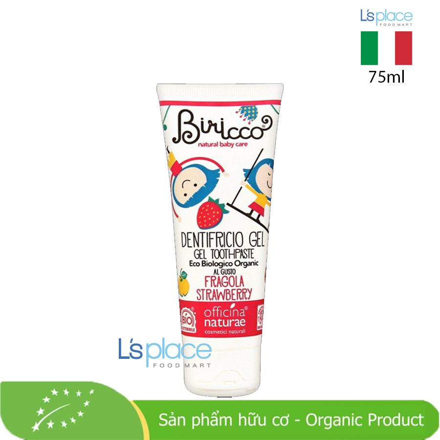 Officina Naturae Kem đánh răng trẻ em hương Dâu tây hữu cơ