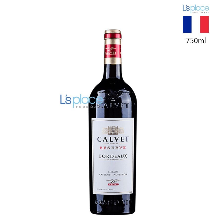 Calvet Vang đỏ Bordeaux Merlot Cabernet Sauvignon
