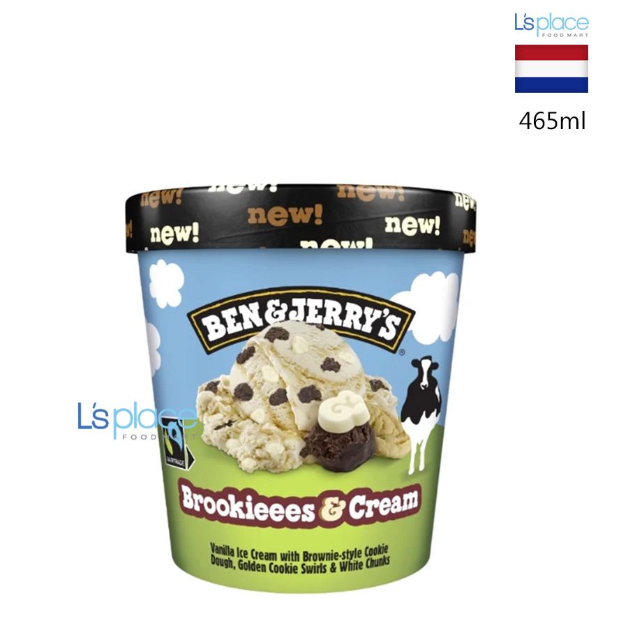 Ben & Jerry's Kem cốc vị Brookieees Cream
