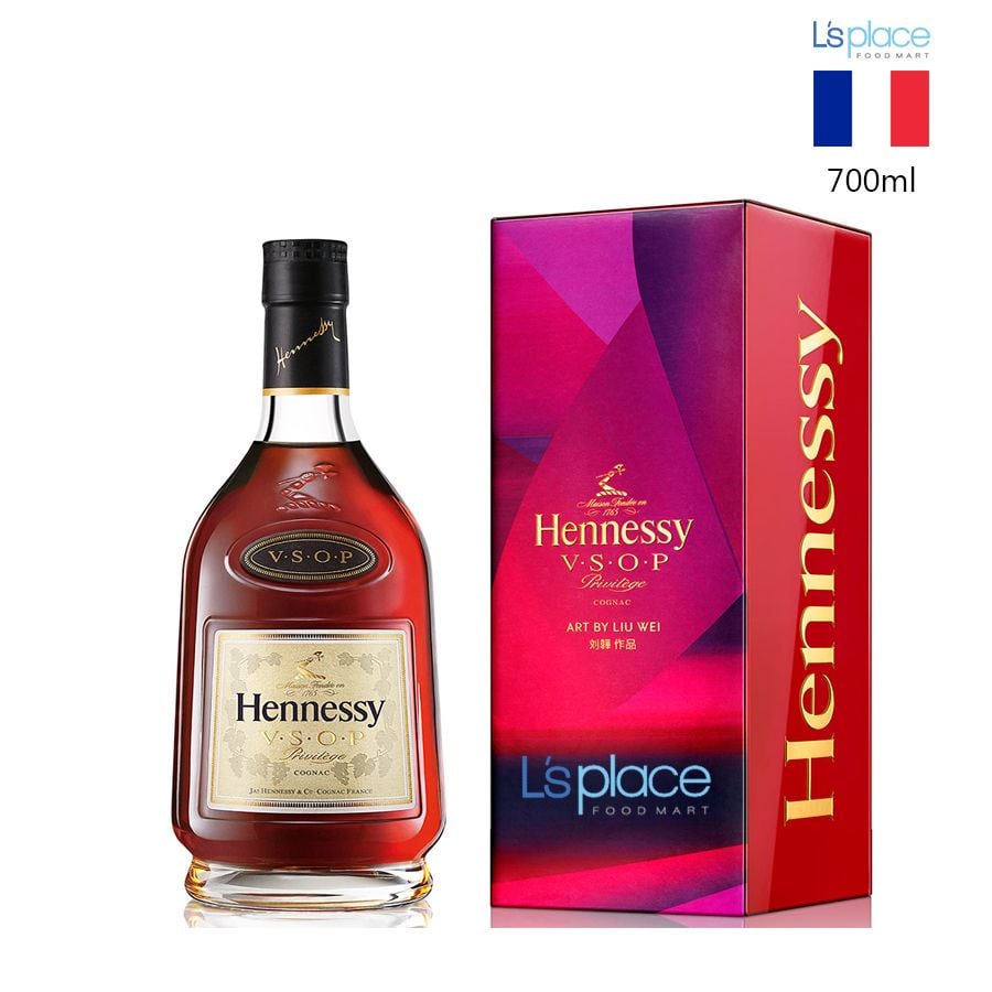 Hennessy Rượu cognac V.S.O.P Hộp quà đỏ 2021 C6