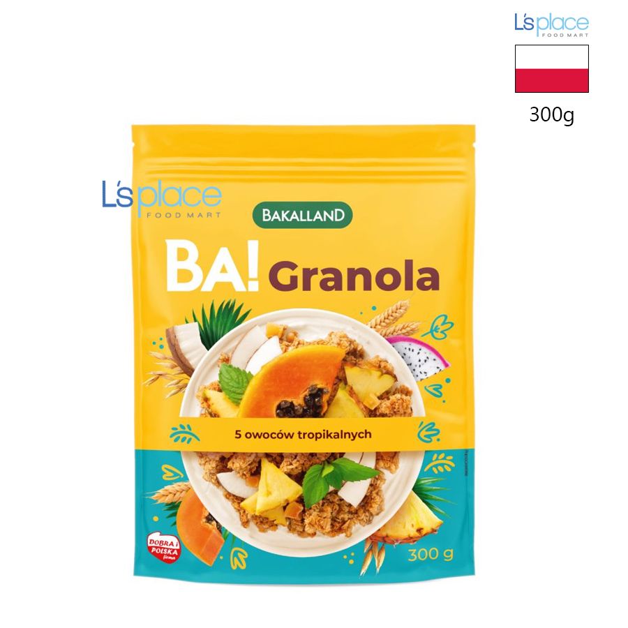 Bakaland BA! ngũ cốc Granola 5 loại trái cây nhiệt đới