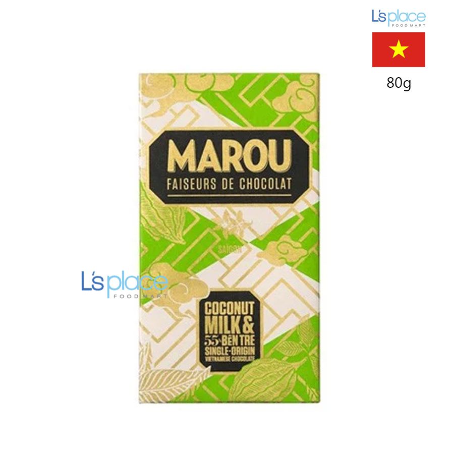 Marou Socola sữa dừa Bến Tre 55%