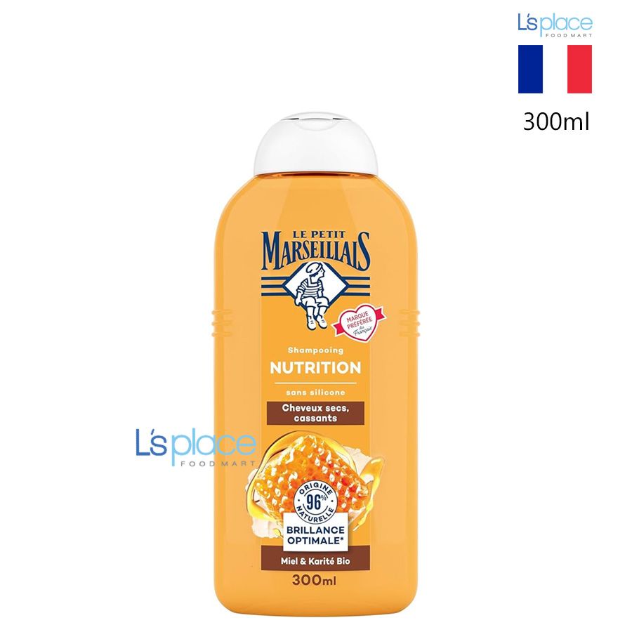 Le Petit Marseillais Dầu gội phục hồi tóc Mật ong & hạt mỡ