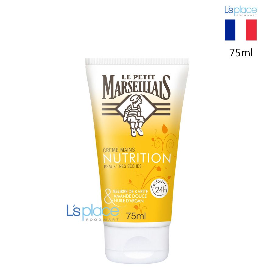 Le Petit Marseillais Kem dưỡng tay với hạt bơ, hạnh nhân và dầu Argan