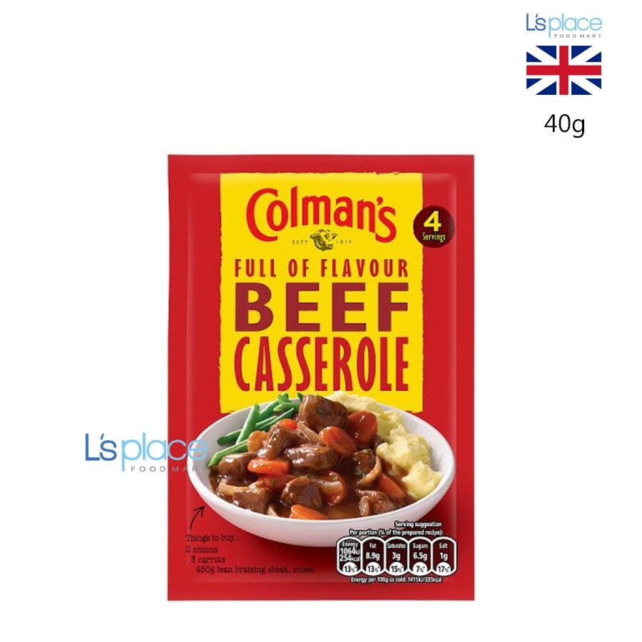 Colman's Gia vị món Casserole bò
