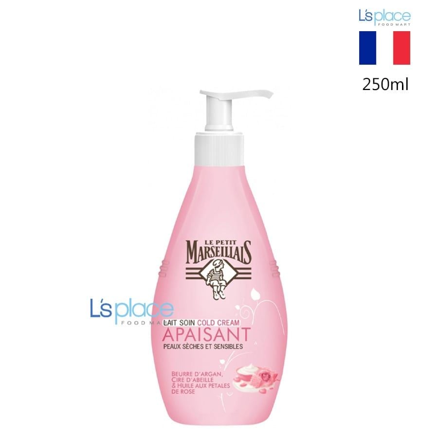 Le Petit Marseillais Sữa dưỡng thể lạnh bơ argan & sáp ong & hoa hồng
