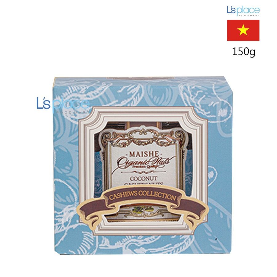 Maishe Hạt điều vị Cốt Dừa hộp giấy vuông