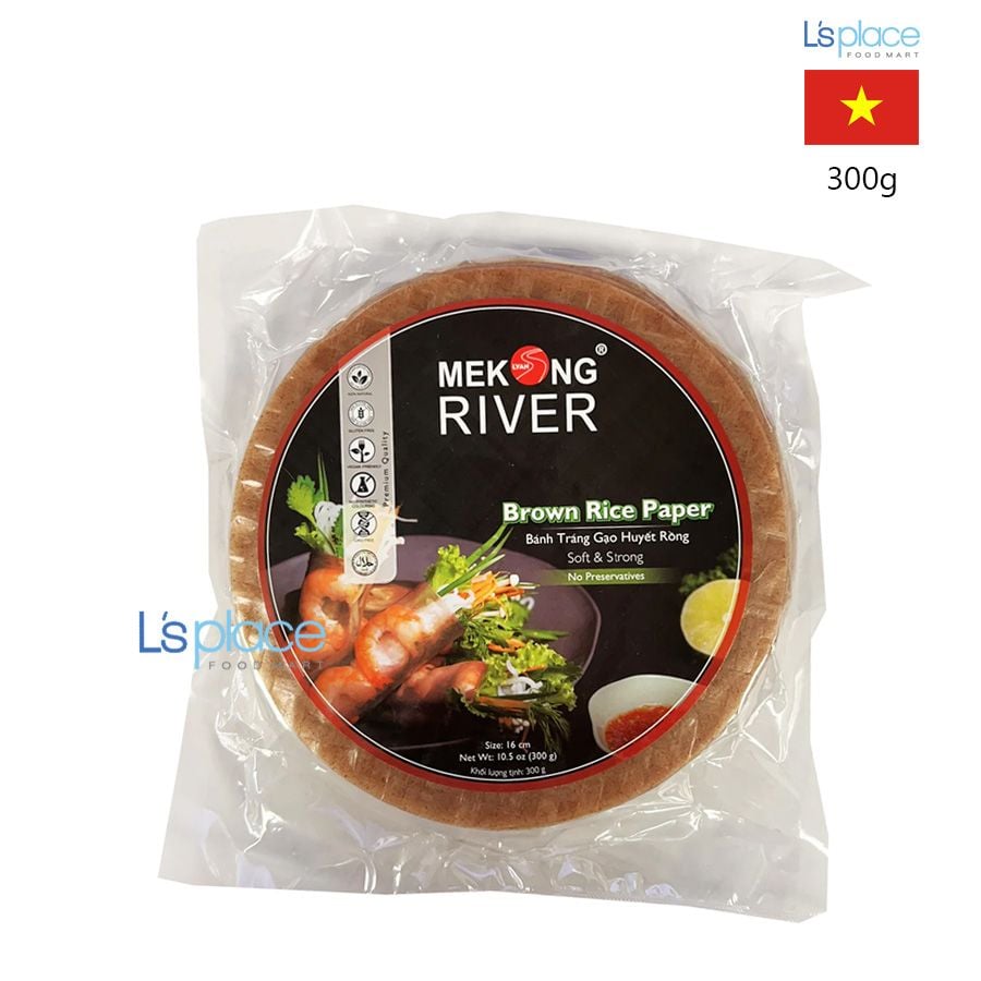 Mekong River Bánh tráng gạo huyết rồng size 16