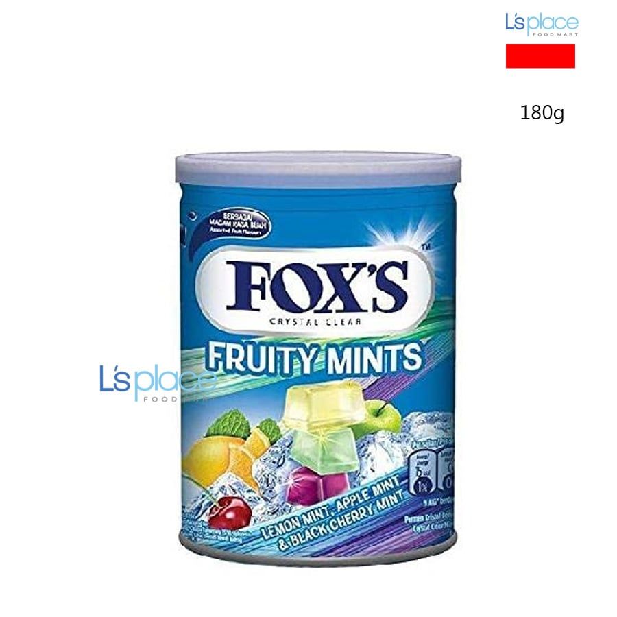 Fox's Crystal Clear Kẹo trái cây bạc hà