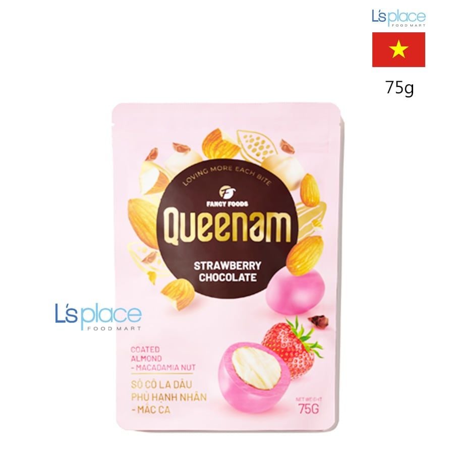 Queenam Socola Dâu hạnh nhân mắc ca