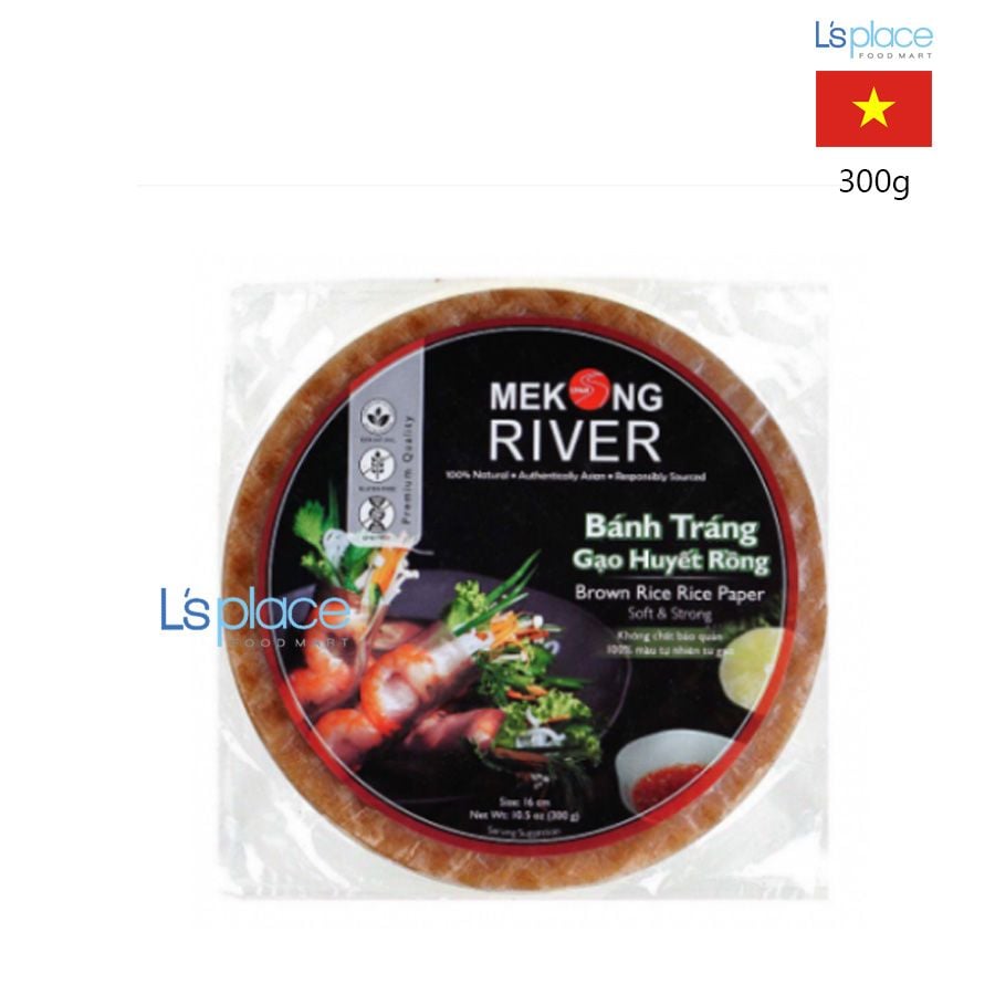 Mekong River Bánh tráng gạo huyết rồng size 22