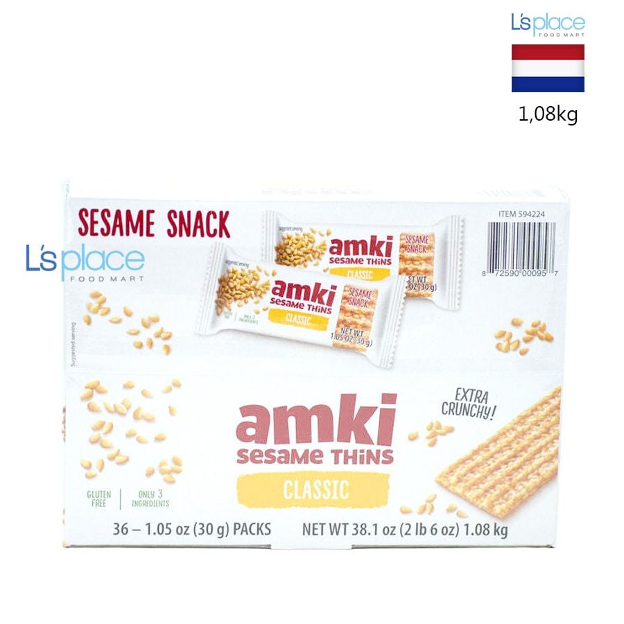 Amki Bánh vừng sesame thins cổ điển