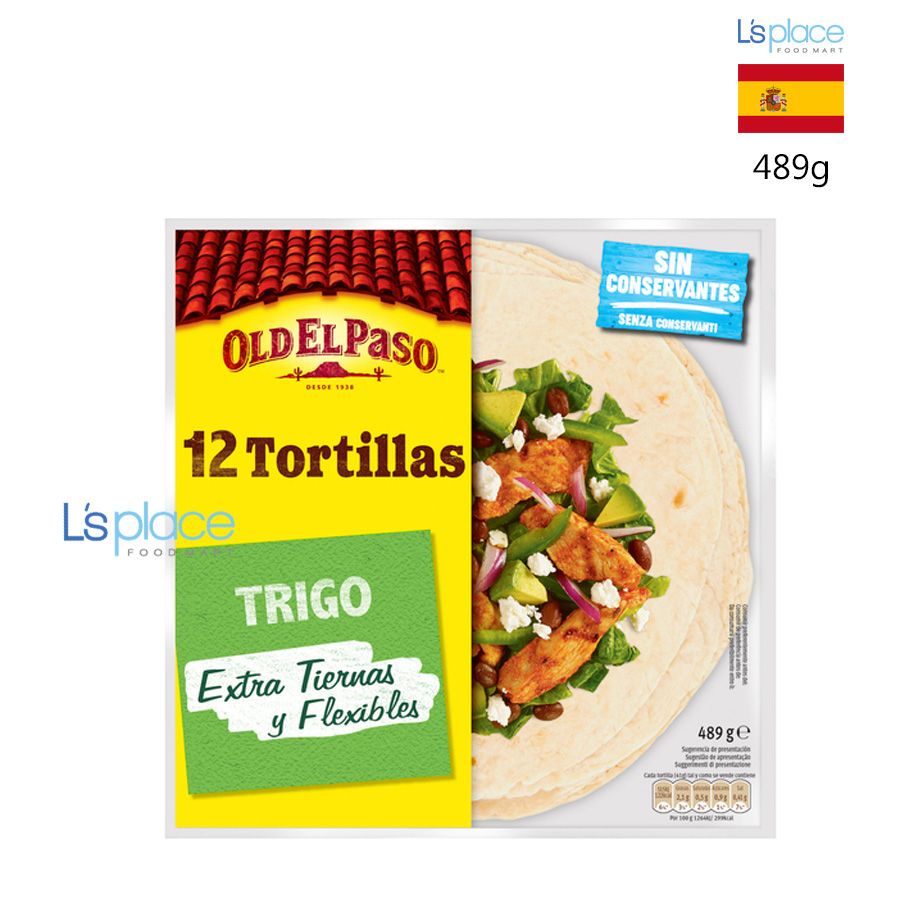 Old El Paso Vỏ bánh Tortillas 12 Trigo